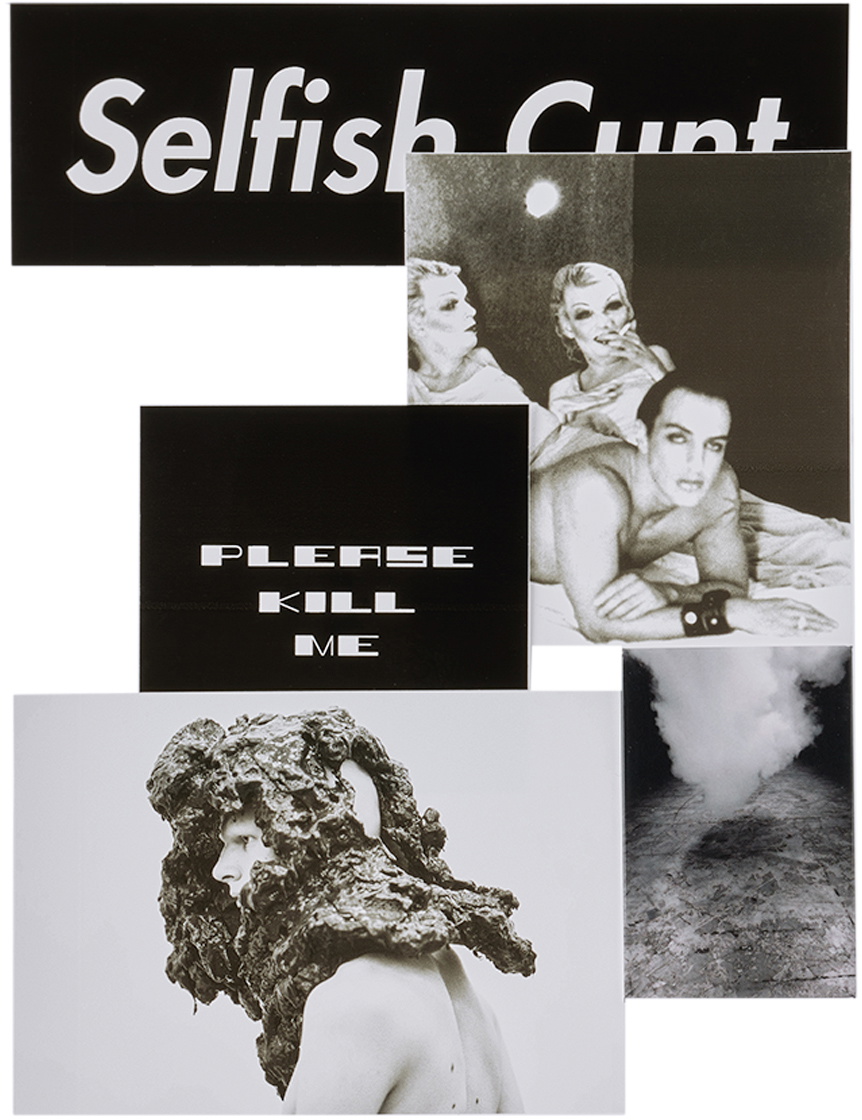 小物 Rick Owens Drkshdw Selfish Cunt Keychain Rick Owens Black Vinyl 'Selfish Cunt' Sticker & Magnet Set