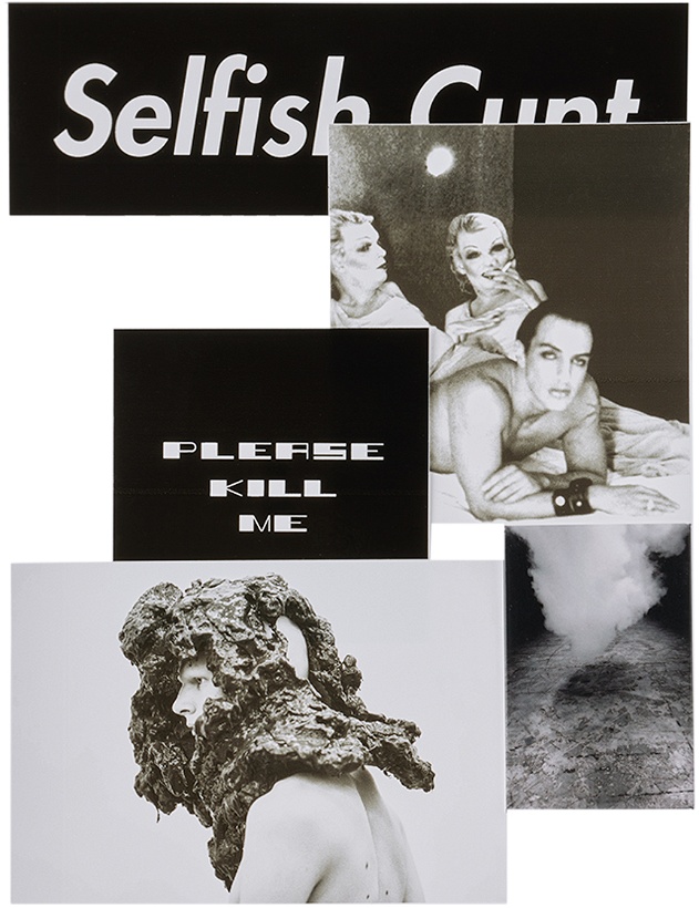 Photo: Rick Owens Black Vinyl 'Selfish Cunt' Sticker & Magnet Set