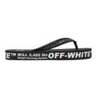 Off-White Black and White Weight Securing System Flip Flops