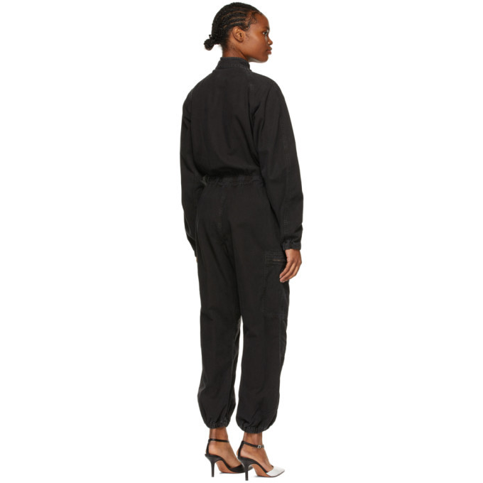 AGOLDE Black Marin Utility Zip Jumpsuit