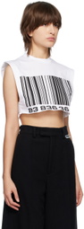 VTMNTS White Big Barcode Tank Top