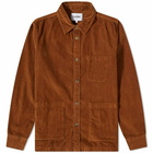 Corridor Men's Corduroy Overshirt in Tobacco