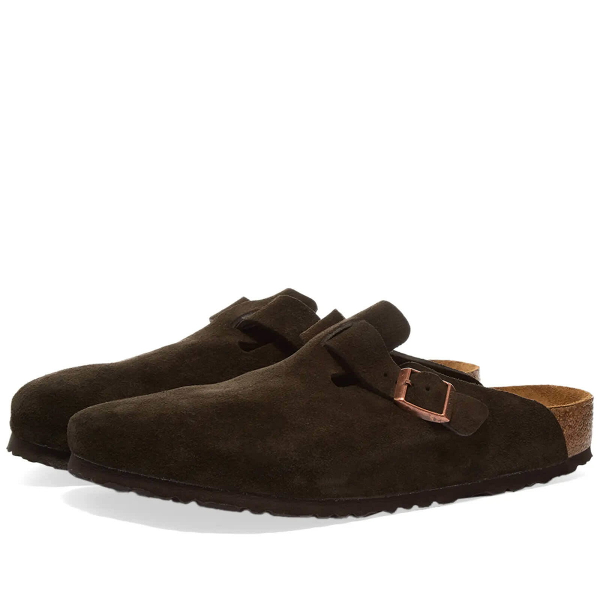 Birkenstock Boston SFB Clog - Mocha Suede