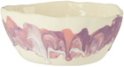 Harlie Brown Studio White & Purple Haze Cereal Bowl