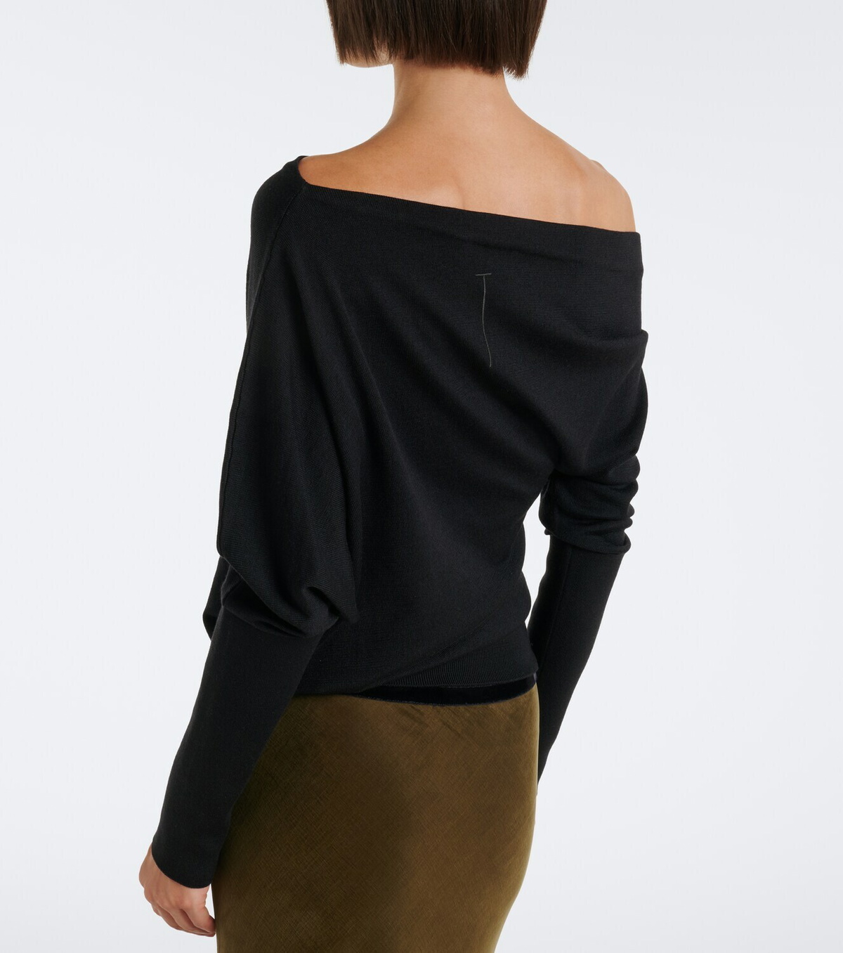 Tom Ford Off-shoulder wool and silk sweater