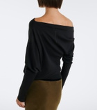 Tom Ford Off-shoulder wool and silk sweater