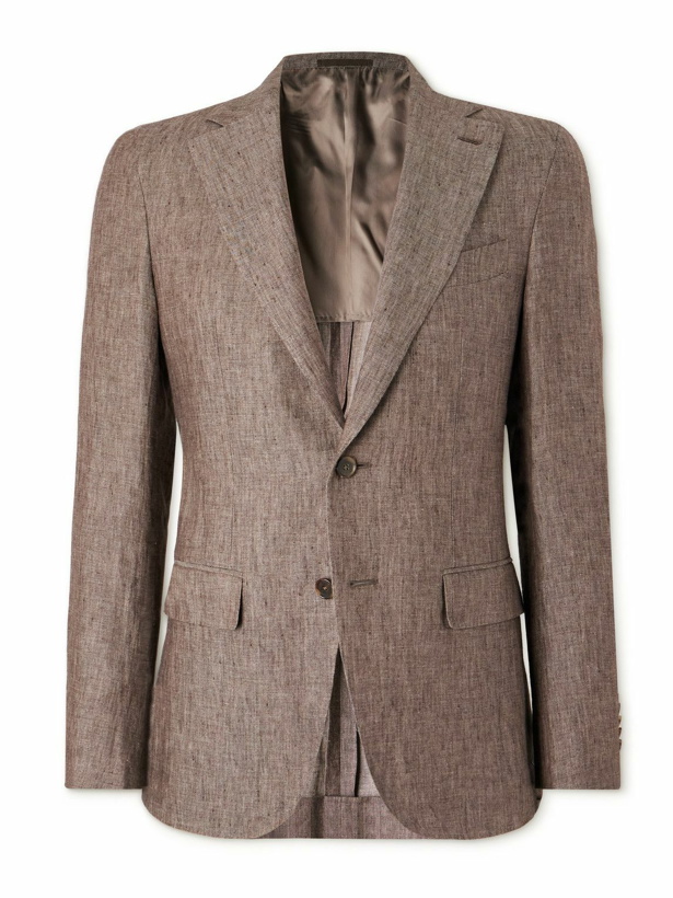Photo: Caruso - Linen Suit Jacket - Brown