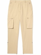 SAIF UD DEEN - Holster Straight-Leg Panelled Cotton-Blend Canvas Cargo Trousers - Neutrals