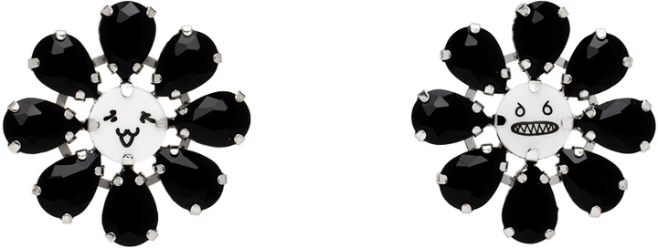 Photo: Charles Jeffrey LOVERBOY Black & SIlver Crazy Daisy Stud Earrings