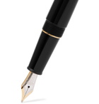 Montblanc - Meisterstück Classique Resin and Rhodium and Gold-Plated Fountain Pen - Black
