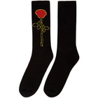 Palm Angels Black Rose Socks