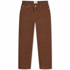 Folk Men's 5 Pocket Cord Pant in Brown Cord