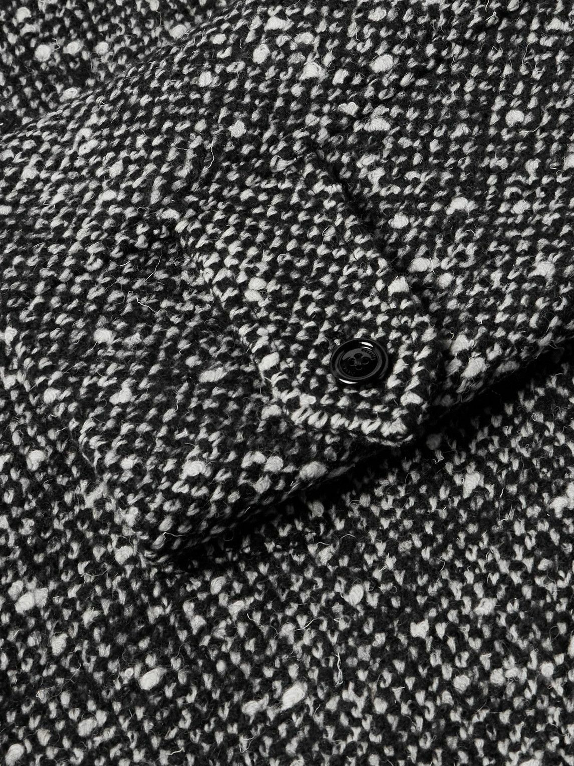 CELINE - Wool-Blend Tweed Coat - Black