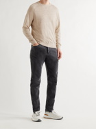 BRUNELLO CUCINELLI - Slim-Fit Mélange Linen and Cotton-Blend Sweater - Neutrals
