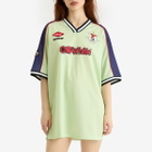 Off-White Women's Soccer Mini Dress in Aurora Red