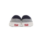 Vans Navy and White Striped Mt Vernon Slip-On 59 Vault LX Sneakers