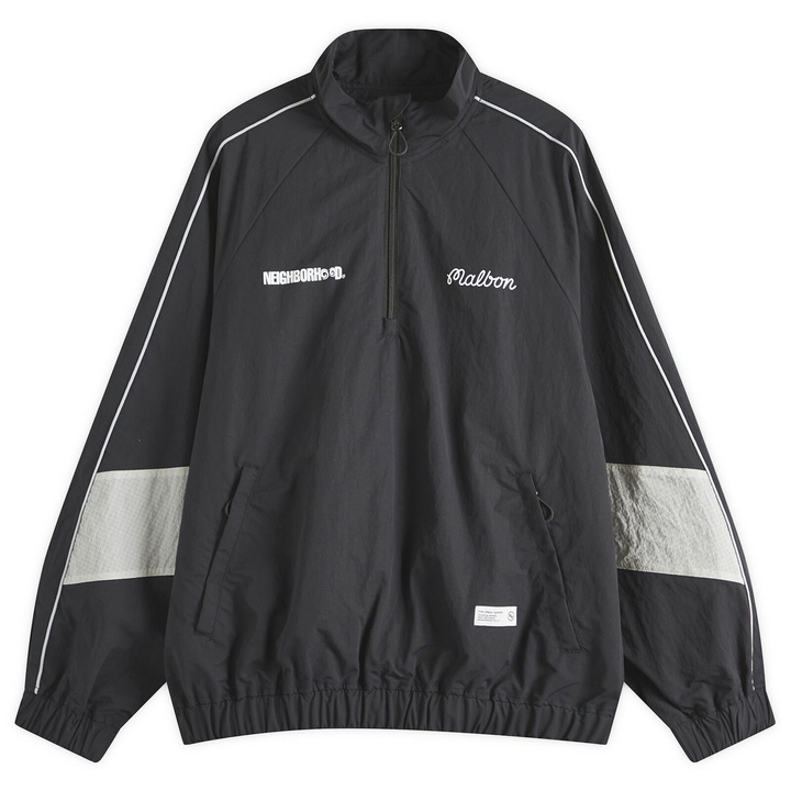 Photo: Neighborhood Men's x Malbon Golf Quarter Zip Jacket in Black