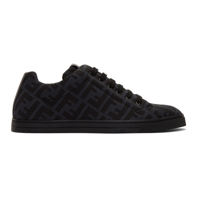 Photo: Fendi Grey and Black Forever Fendi Sneakers