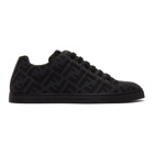 Fendi Grey and Black Forever Fendi Sneakers