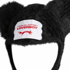 Charles Jeffrey Women's Fluffy Ears Balaclava in Black 