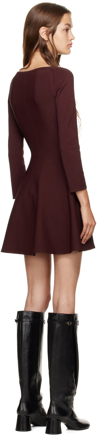 KHAITE Burgundy Dylan Minidress Khaite
