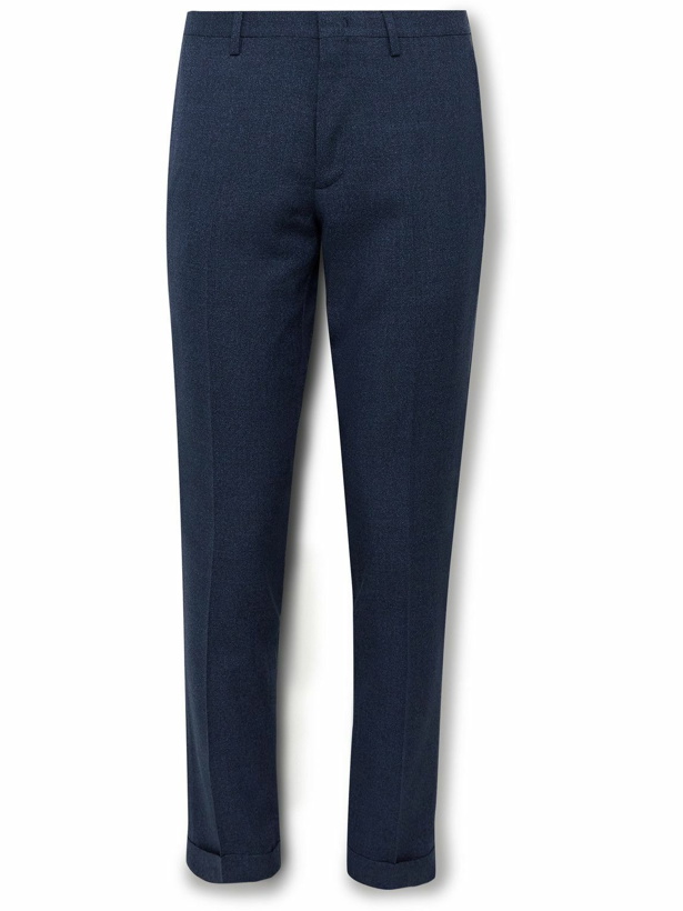 Photo: Paul Smith - Straight-Leg Wool Suit Trousers - Blue
