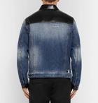 Moncler Genius - 7 Moncler Fragment Shady Padded Shell-Panelled Denim Down Jacket - Men - Blue