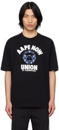 AAPE by A Bathing Ape Black Printed T-Shirt