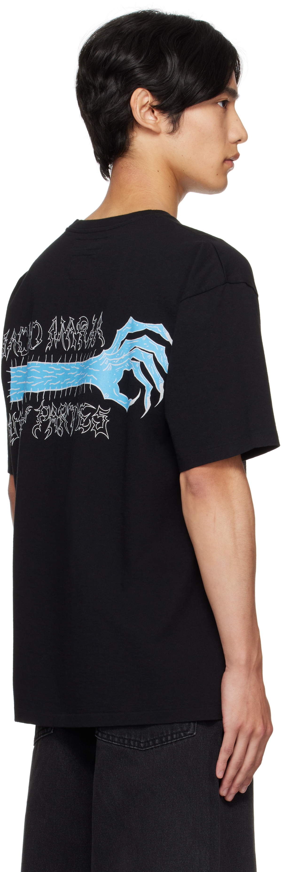 WACKO MARIA Black NECKFACE Edition Washed Heavy T-shirt Wacko Maria