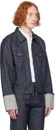 Helmut Lang Indigo Cuffed Denim Jacket