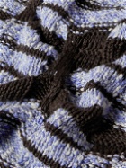 Bottega Veneta - Jacquard-Knitted Cotton Sweater - Blue