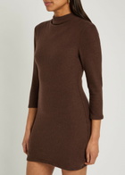 Reformation Camille Lyocell-blend Mini Dress Dark Brown