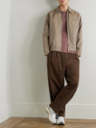 NN07 - Gideon 80038 Organic Cotton-Twill Blouson Jacket - Brown