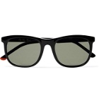 Loro Piana - Traveller Square-Frame Tortoiseshell Acetate Sunglasses - Black