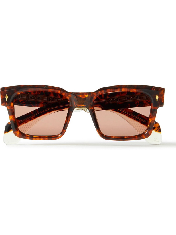 Photo: Jacques Marie Mage - Kaine Square-Frame Tortoiseshell Acetate Sunglasses