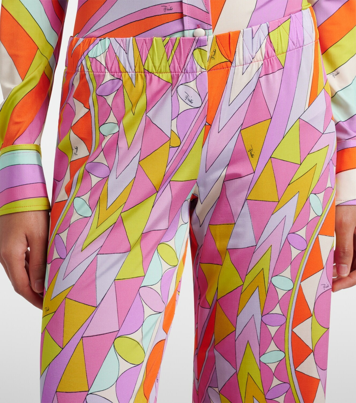 Pucci Manuba jersey satin wide-leg pants