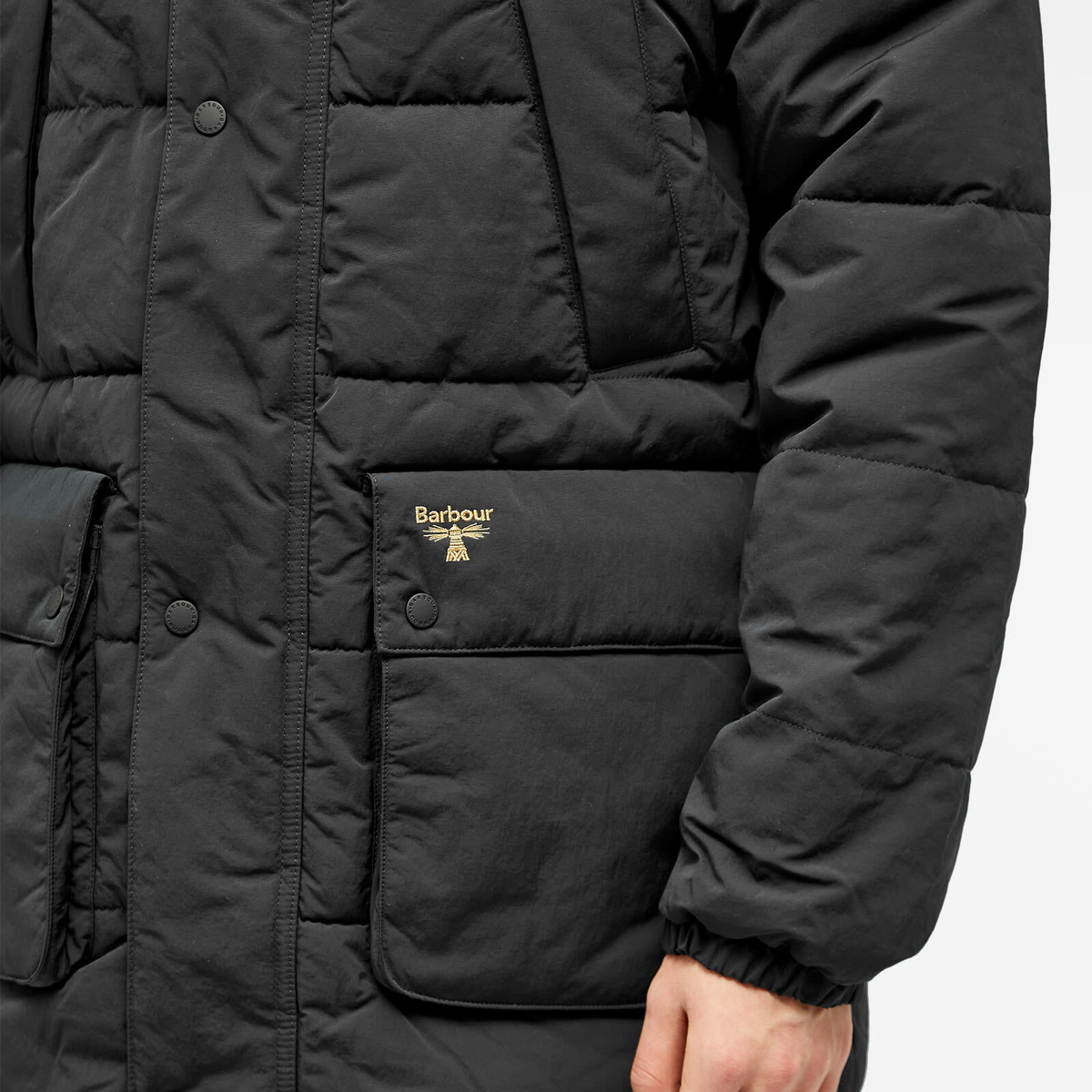 Barbour Men's B.Beacon Glacial Quilt in Black Barbour