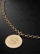 Sydney Evan - Evil Eye Gold Diamond Necklace