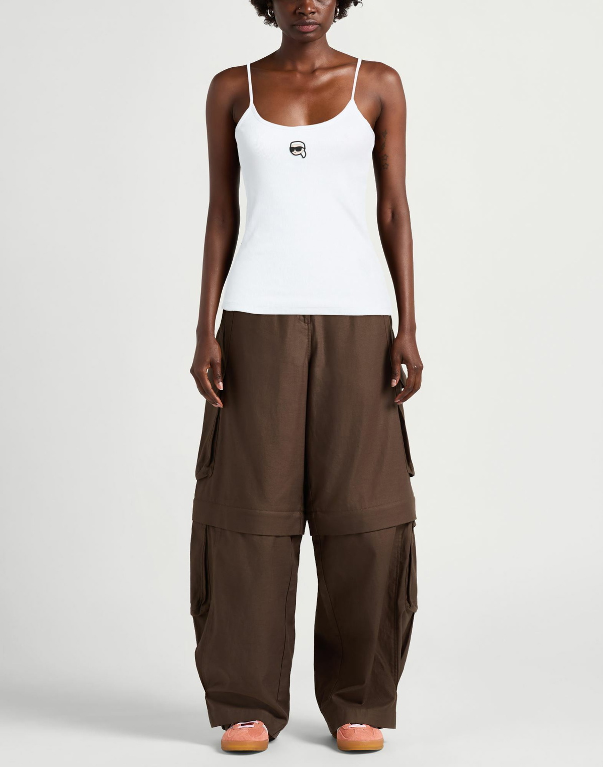 Karl Lagerfeld Womens Tank top in White