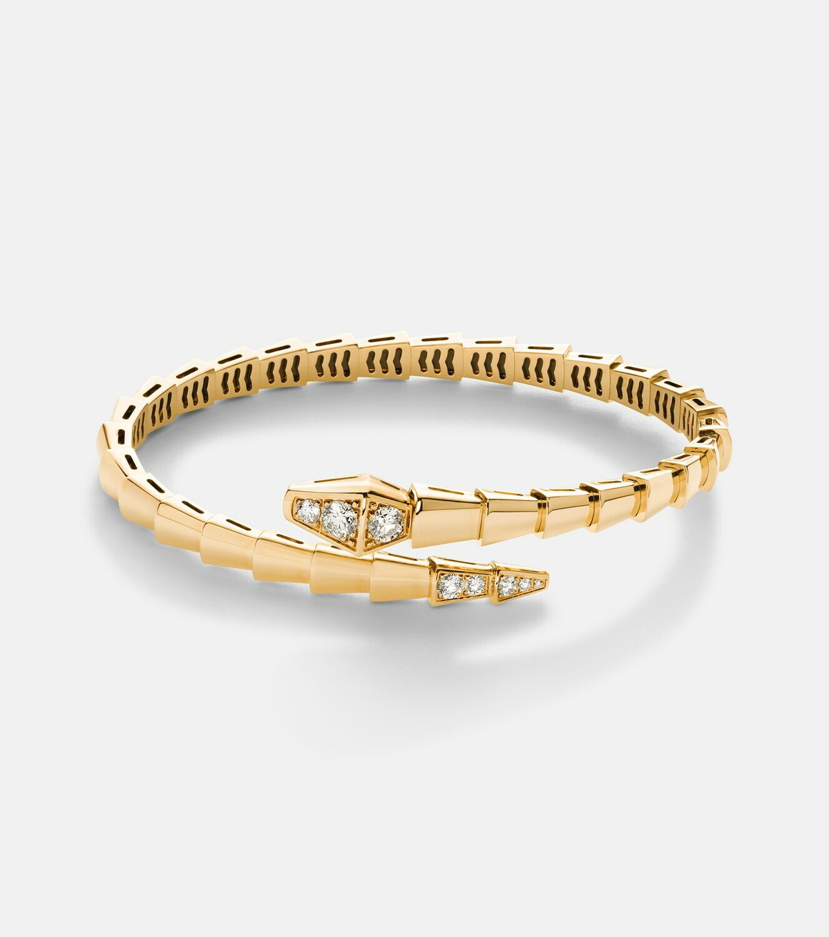 Bvlgari Serpenti Viper 18kt gold bracelet with diamonds