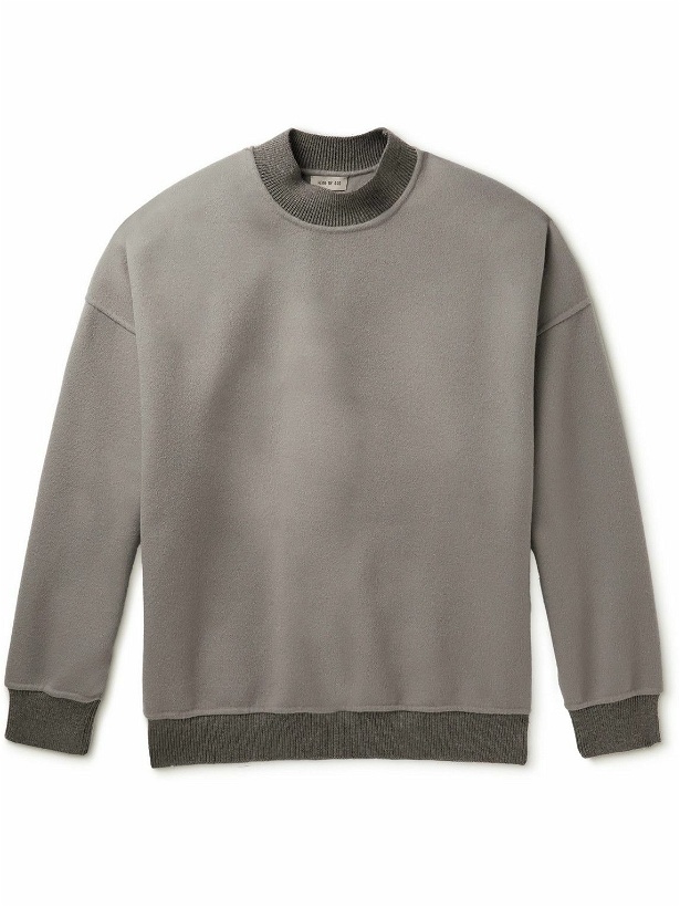 Photo: Fear of God - Eternal Brushed Wool and Cashmere-Blend Sweater - Gray