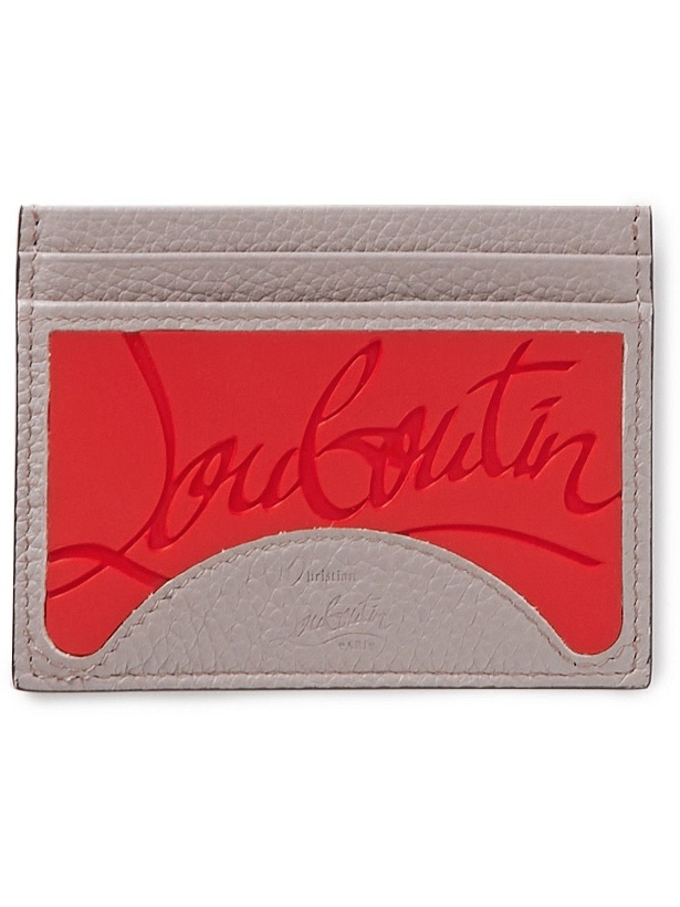 Photo: Christian Louboutin - Logo-Debossed Rubber and Leather Cardholder