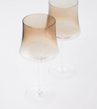 Brunello Cucinelli Set of 2 Murano glass wine glasses