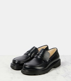 Loewe Blaze leather penny loafers