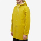 Stutterheim Men's Stockholm Raincoat in Suede Gold