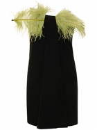 16ARLINGTON - Mirai Crepe Mini Dress W/feathers