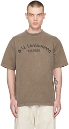 XENIA TELUNTS Brown 'Kapan' T-Shirt