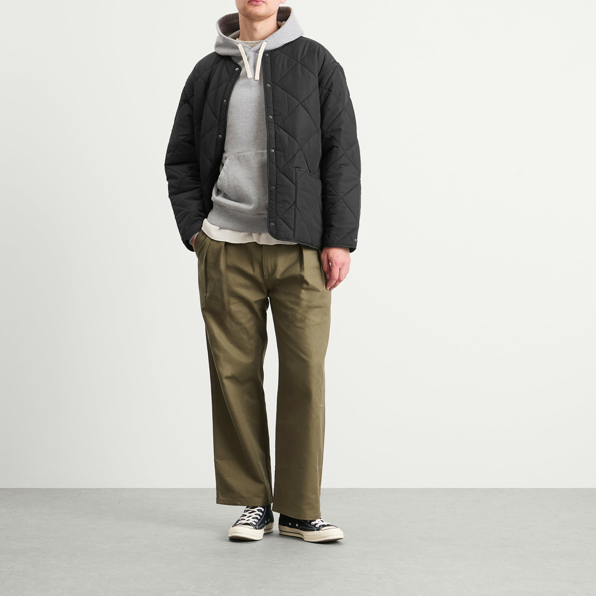 Barbour Men's x Kaptain Sunshine Quilted Liner in Black