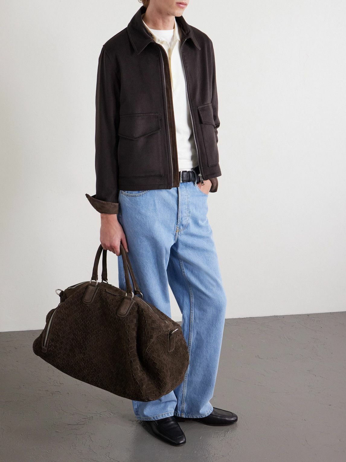 Officine Creative - Woven Suede Holdall