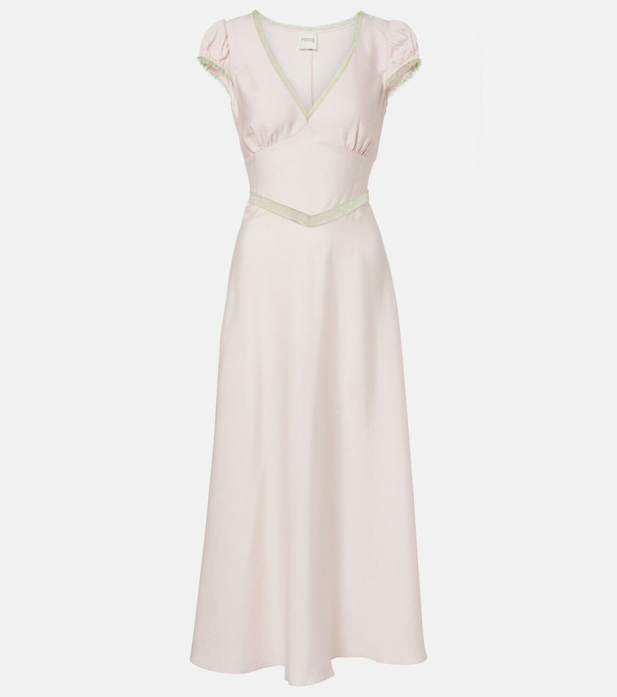 Posse Perla lace-trimmed midi dress